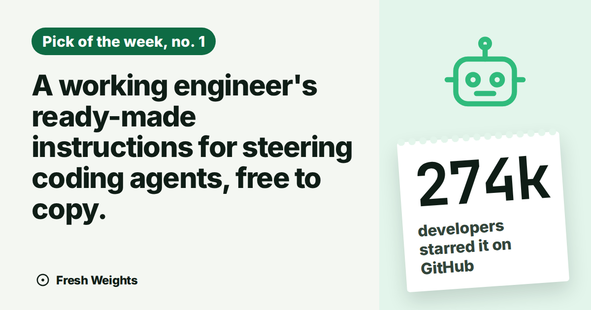 A working engineer's ready-made instructions for steering coding agents, free to copy.